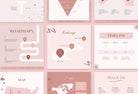 Ladystrategist 30 Infographics Rose Gold Instagram Engagement Booster Post Canva Templates instagram canva templates social media templates etsy free canva templates