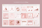Ladystrategist 30 Infographics Rose Gold Instagram Engagement Booster Post Canva Templates instagram canva templates social media templates etsy free canva templates