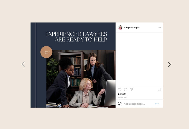 Ladystrategist 30 Law Instagram Post Canva Templates instagram canva templates social media templates etsy free canva templates