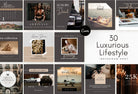 Ladystrategist 30 Luxurious Lifestyle Instagram Post Canva Templates instagram canva templates social media templates etsy free canva templates