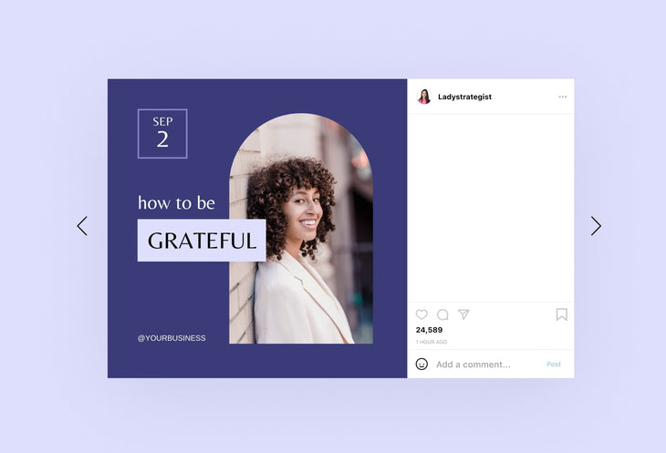 Ladystrategist 30 Mindset Instagram Post Canva Templates V2 instagram canva templates social media templates etsy free canva templates