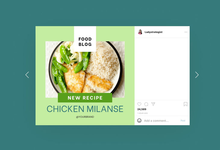 Ladystrategist 30 Nutrition Instagram Post Canva Templates V2 instagram canva templates social media templates etsy free canva templates