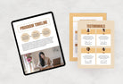 Ladystrategist 30-Page Coaching Program Package Canva Template Wheat Style instagram canva templates social media templates etsy free canva templates