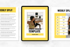 Ladystrategist 30 Page Fitness Program Template Samantha Editable Canva Templates instagram canva templates social media templates etsy free canva templates