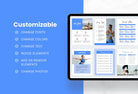 Ladystrategist 30 Page Fitness Program Template Violet Sky Editable Canva Templates instagram canva templates social media templates etsy free canva templates