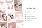 Ladystrategist 30+ Pinterest Engagement Pins - Editable Canva Templates Rose Gold V2 instagram canva templates social media templates etsy free canva templates