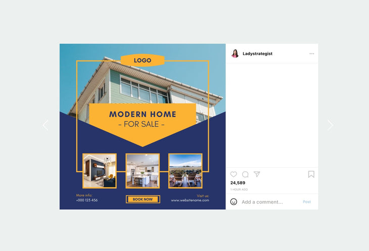 Ladystrategist 30 Real Estate Instagram Engagement Post Canva Templates instagram canva templates social media templates etsy free canva templates