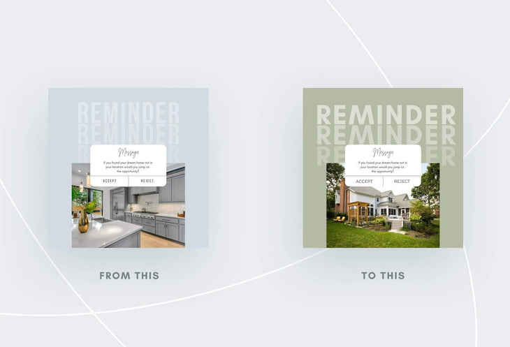 Ladystrategist 30 Real Estate Reminders and Notifications - Instagram Post Canva Templates instagram canva templates social media templates etsy free canva templates