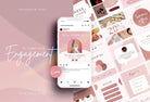 Ladystrategist 30+ Rose Gold Instagram Posts - Canva Templates instagram canva templates social media templates etsy free canva templates