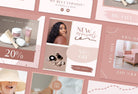 Ladystrategist 30 Sales Events and Promos Rose Gold Instagram Engagement Booster Post Canva Templates instagram canva templates social media templates etsy free canva templates