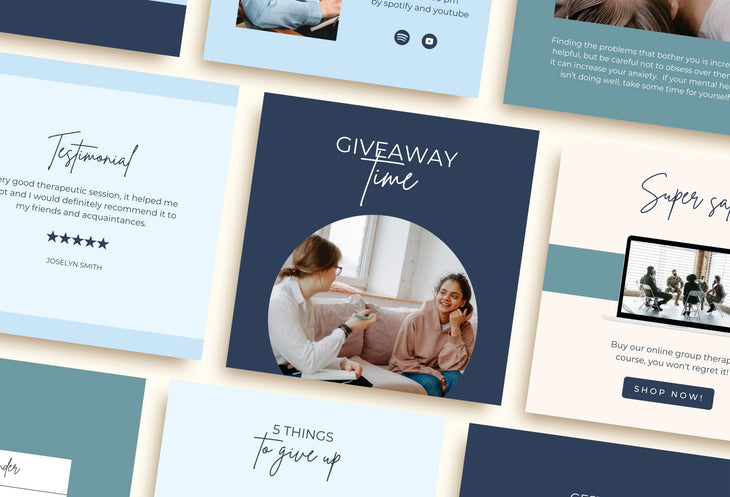 Ladystrategist 30 Therapist Instagram Engagement Post Canva Templates instagram canva templates social media templates etsy free canva templates