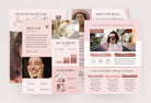 Ladystrategist 4 Page Media Kit Canva Template for Influencers Rose Gold instagram canva templates social media templates etsy free canva templates