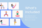 Ladystrategist 40 Unique Yoga Illustrations - Fully Editable in Canva instagram canva templates social media templates etsy free canva templates