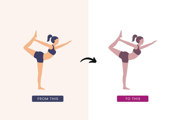 Ladystrategist 50 Unique Yoga and Wellness Benefits Icons Illustrations - Fully Editable in Canva instagram canva templates social media templates etsy free canva templates