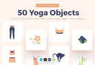 Ladystrategist 50 Unique Yoga Objects Illustrations Fully Editable in Canva instagram canva templates social media templates etsy free canva templates