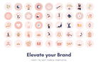 Ladystrategist 50 Yoga Instagram Story Highlight Covers Canva Templates instagram canva templates social media templates etsy free canva templates