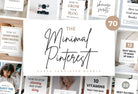 Ladystrategist 70 Minimalist Pinterest Templates for Canva instagram canva templates social media templates etsy free canva templates