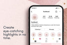 Ladystrategist 90 Essential Instagram Story Highlight Covers - Rose Gold instagram canva templates social media templates etsy free canva templates