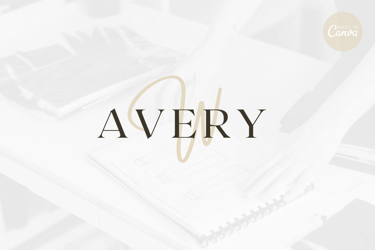 Ladystrategist Shop DIY Avery Designer Brand Logo Canva Template instagram canva templates social media templates etsy free canva templates