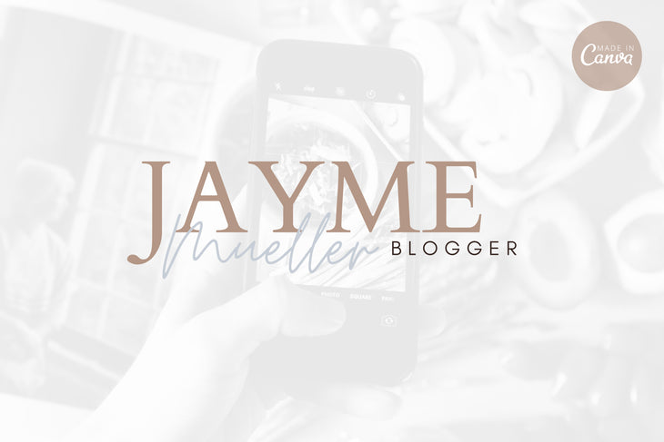 Ladystrategist Shop DIY Jayme Blogger Brand Logo Canva Template instagram canva templates social media templates etsy free canva templates