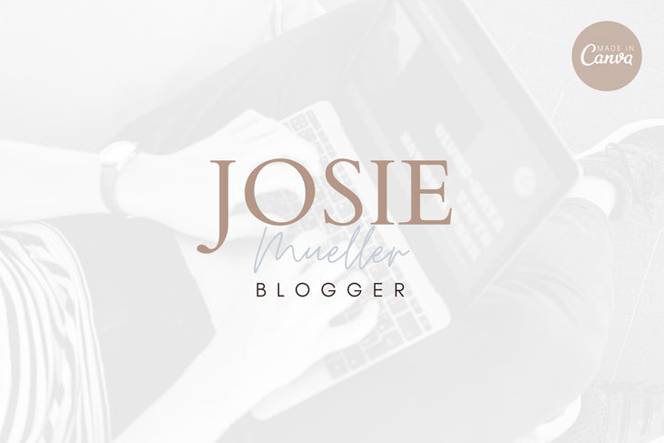 Ladystrategist Shop DIY Josie Blogger Brand Logo Canva Template instagram canva templates social media templates etsy free canva templates