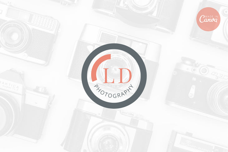 Ladystrategist Shop DIY LD Photography Brand Logo Canva Template instagram canva templates social media templates etsy free canva templates