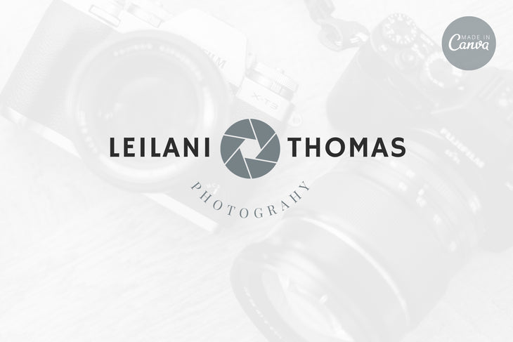 Ladystrategist Shop DIY Leilani Photography Brand Logo Canva Template instagram canva templates social media templates etsy free canva templates