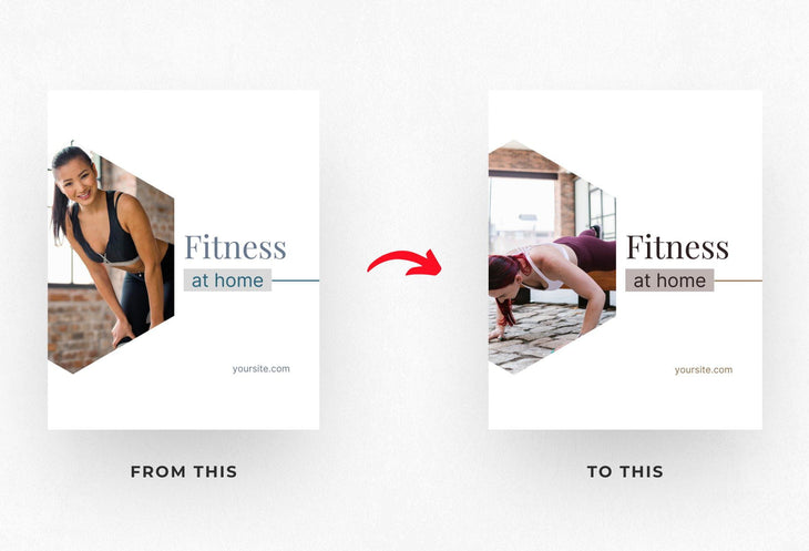 Ladystrategist Abigail Fitness 6-Page Carousel Canva Template instagram canva templates social media templates etsy free canva templates