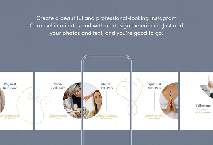 Ladystrategist Addison Educational 6-Page Carousel Canva Template instagram canva templates social media templates etsy free canva templates