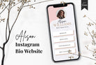 Ladystrategist Allison Instagram Link in Bio Canva Landing Page Website instagram canva templates social media templates etsy free canva templates