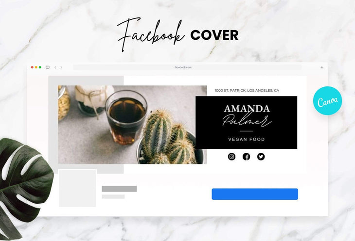Ladystrategist Amanda Facebook Cover Canva Template instagram canva templates social media templates etsy free canva templates