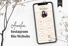 Ladystrategist Amelia Instagram Link in Bio Canva Landing Page Website instagram canva templates social media templates etsy free canva templates