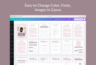 Ladystrategist Anxiety Planner Canva Template A4 Size instagram canva templates social media templates etsy free canva templates