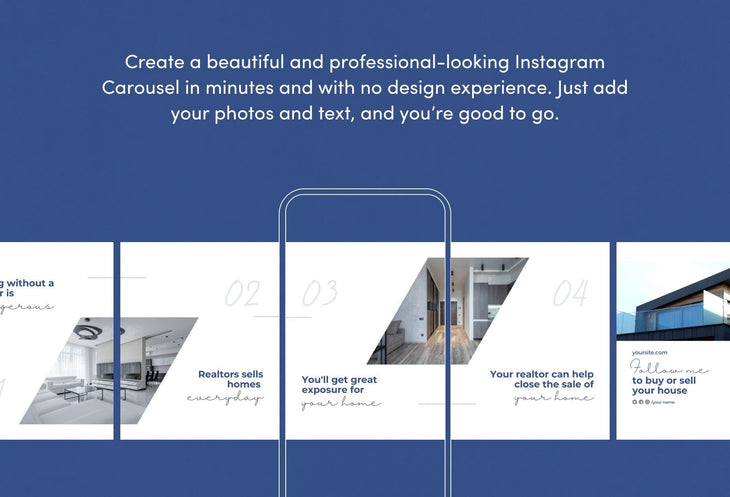 Ladystrategist Aria Real Estate 6-Page Carousel Canva Template instagram canva templates social media templates etsy free canva templates