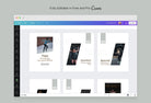 Ladystrategist Arya Fitness 6-Page Carousel Canva Template instagram canva templates social media templates etsy free canva templates
