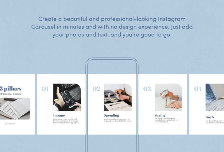 Ladystrategist Aubrey Financial 6-Page Carousel Canva Template instagram canva templates social media templates etsy free canva templates