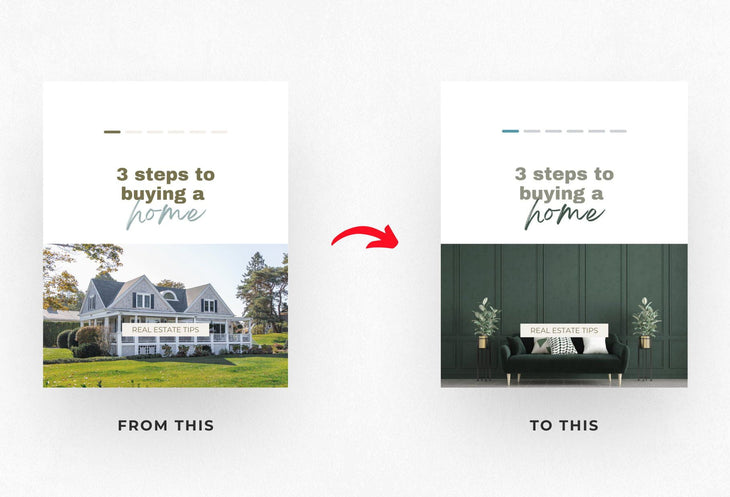 Ladystrategist Aurora Real Estate 6-Page Carousel Canva Template instagram canva templates social media templates etsy free canva templates