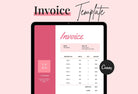 Ladystrategist Blush Pink Invoice Canva Template Printable and Editable instagram canva templates social media templates etsy free canva templates