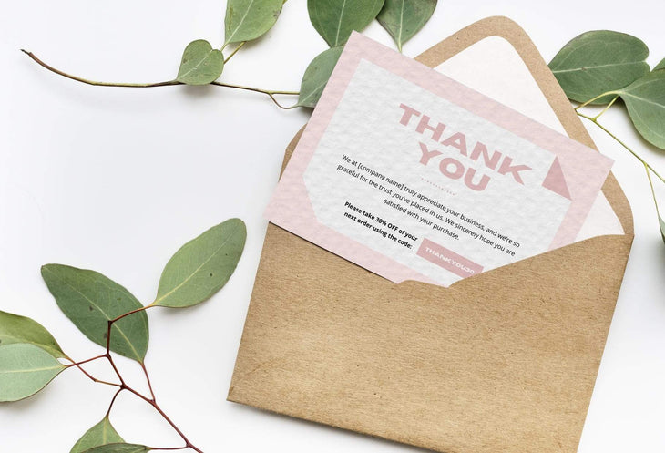 Ladystrategist Brenda Printable Thank You Card Packaging Insert Note Canva Template instagram canva templates social media templates etsy free canva templates