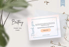 Ladystrategist Brittany Printable Thank You Card Packaging Insert Note Canva Template instagram canva templates social media templates etsy free canva templates