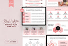 Ladystrategist Business Plan Presentation Blush Collection Fully Editable Canva Template instagram canva templates social media templates etsy free canva templates