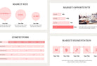 Ladystrategist Business Plan Presentation Blush Collection Fully Editable Canva Template instagram canva templates social media templates etsy free canva templates