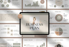 Ladystrategist Business Plan Presentation Neutral Collection Fully Editable Canva Template instagram canva templates social media templates etsy free canva templates