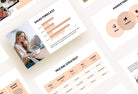 Ladystrategist Business Plan Presentation Peach Collection Fully Editable Canva Template instagram canva templates social media templates etsy free canva templates
