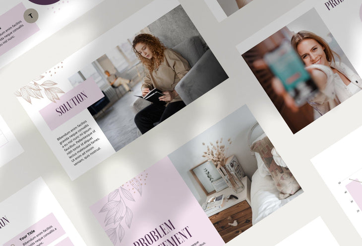 Ladystrategist Business Plan Presentation Sienna Collection Fully Editable Canva Template instagram canva templates social media templates etsy free canva templates