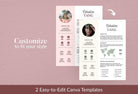 Ladystrategist Caroline Media Kit Canva Template for Influencers instagram canva templates social media templates etsy free canva templates