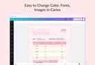 Ladystrategist Classic Rose Invoice Canva Template Printable and Editable instagram canva templates social media templates etsy free canva templates