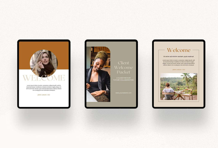 Ladystrategist Client Welcome Packet Canva Template instagram canva templates social media templates etsy free canva templates