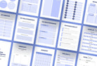 Ladystrategist Cornflower Blue Manifestation Dream Life Book Canva Template Printable and Editable instagram canva templates social media templates etsy free canva templates