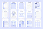 Ladystrategist Cornflower Blue Manifestation Dream Life Book Canva Template Printable and Editable instagram canva templates social media templates etsy free canva templates
